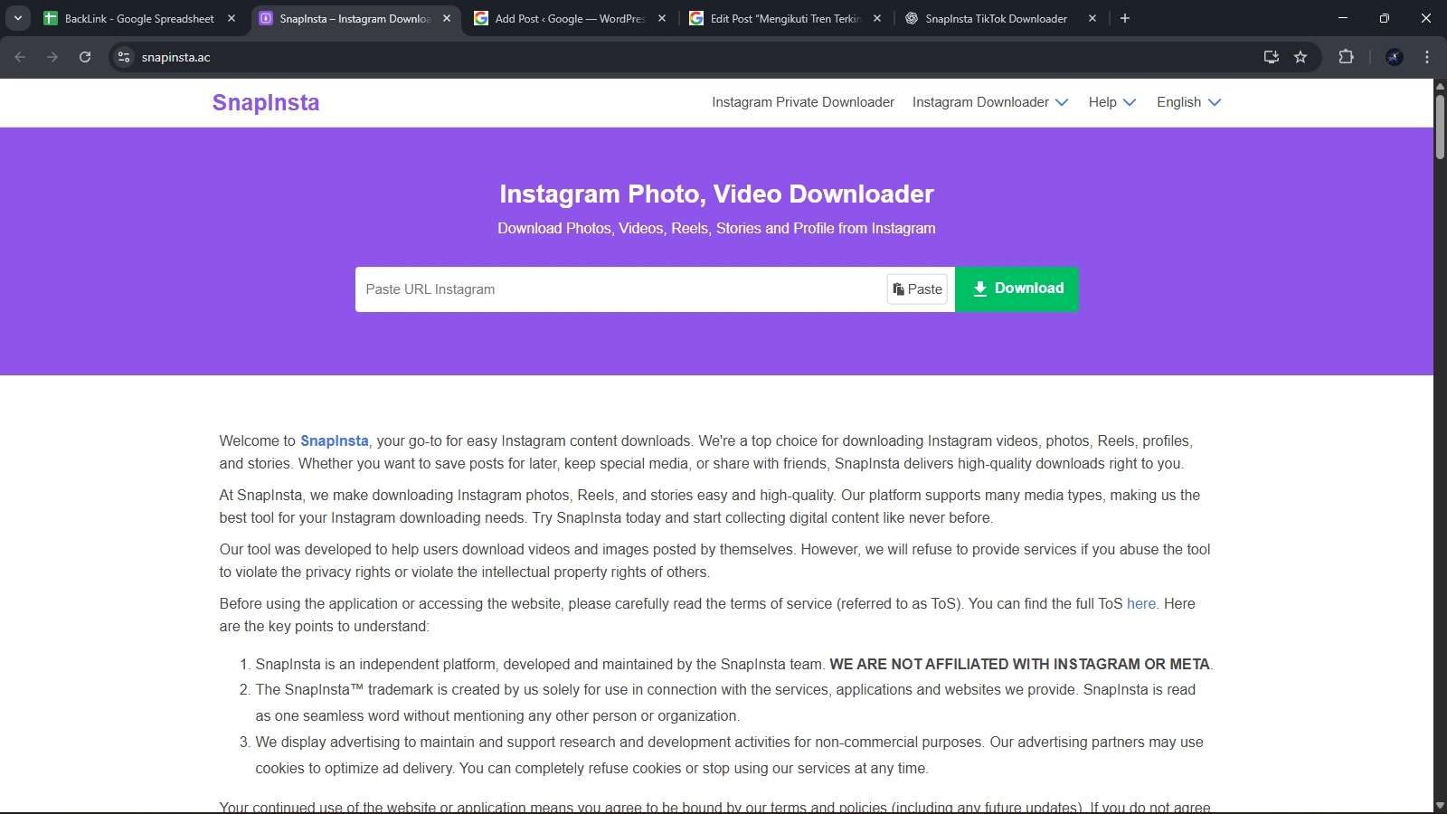 Tutorial Lengkap Mengambil Konten Online Tanpa Login