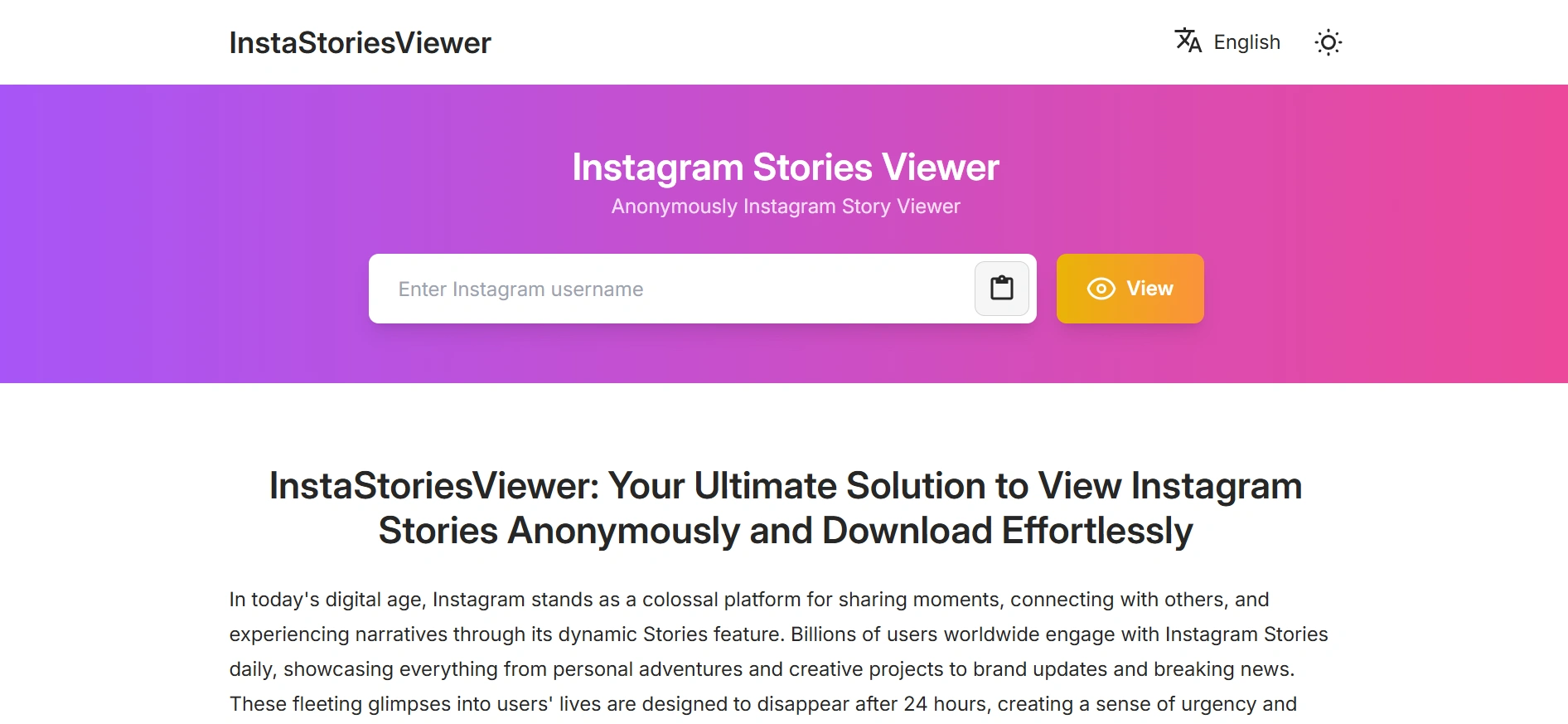 Tanpa Jejak, Tanpa Akun Lihat IG Story Lewat Insta Story Viewer